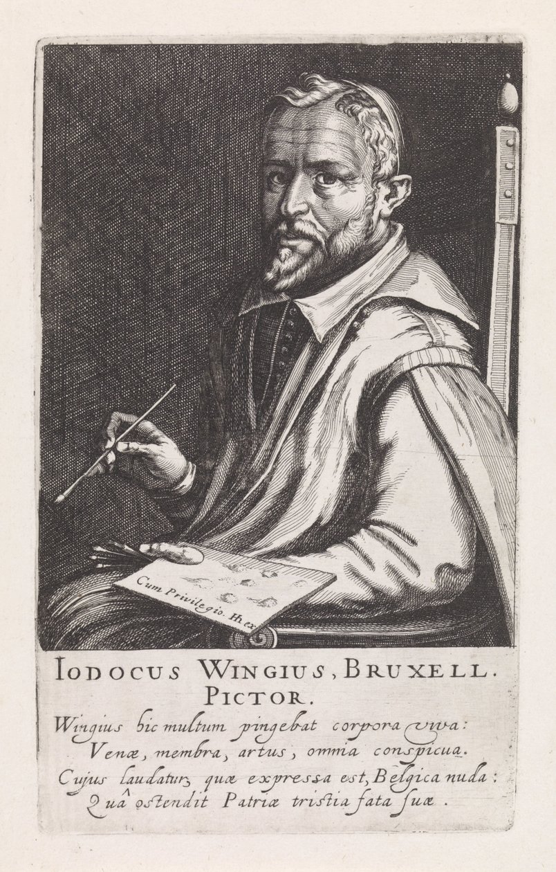 Retrato de Joos Winghe de Simon Frisius