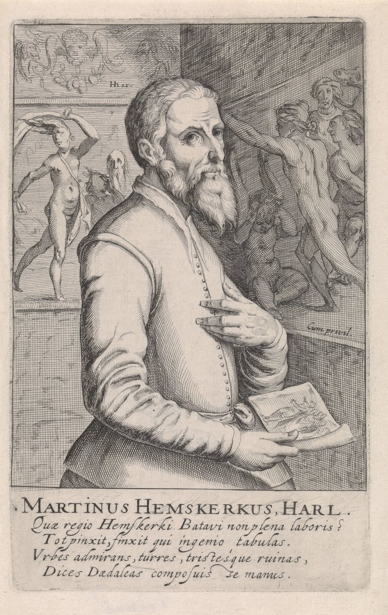 Retrato de Maarten van Heemskerck de Simon Frisius