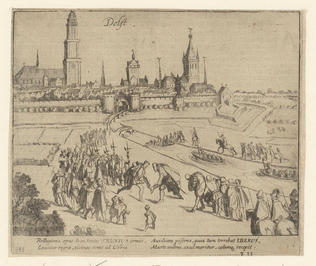 Recepción de Truchsess en Delft, 1584 de Simon Frisius