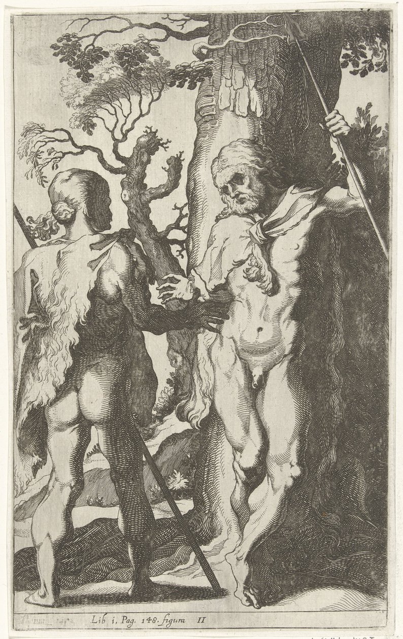 Dos hombres germánicos de Simon Frisius