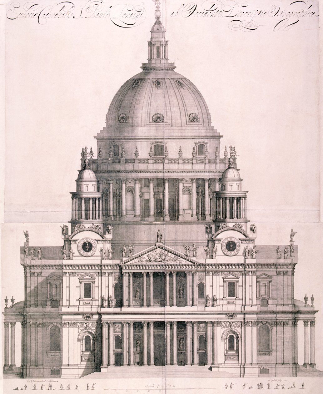 Catedral de San Pablo, Londres, 1702 de Simon Gribelin