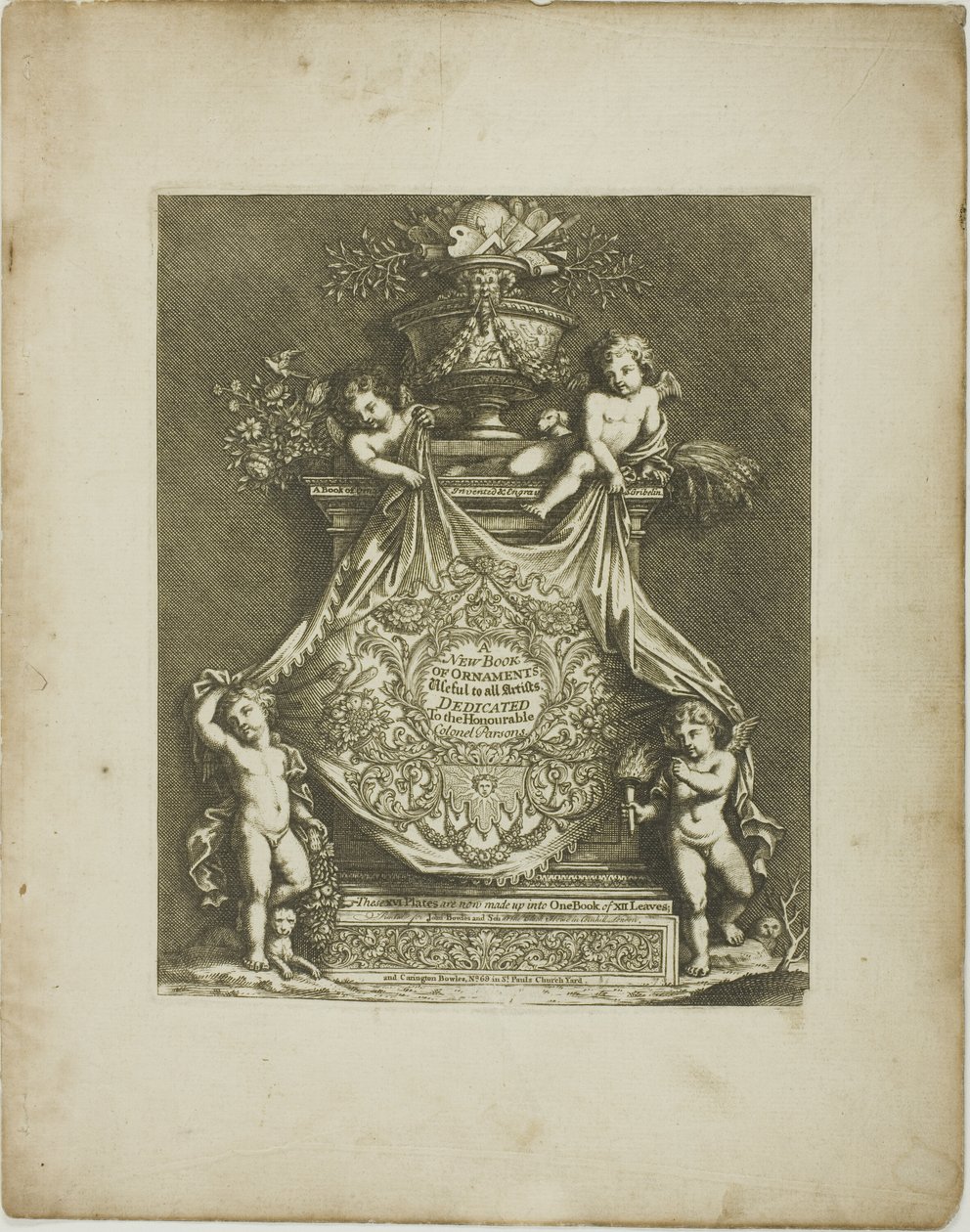 Placa uno, de Un nuevo libro de adornos de Simon Gribelin II