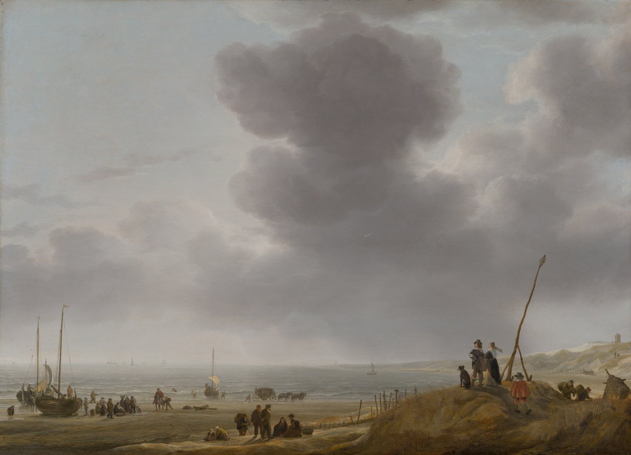 Vista de la playa, 1643 de Simon Jacobsz. Vlieger