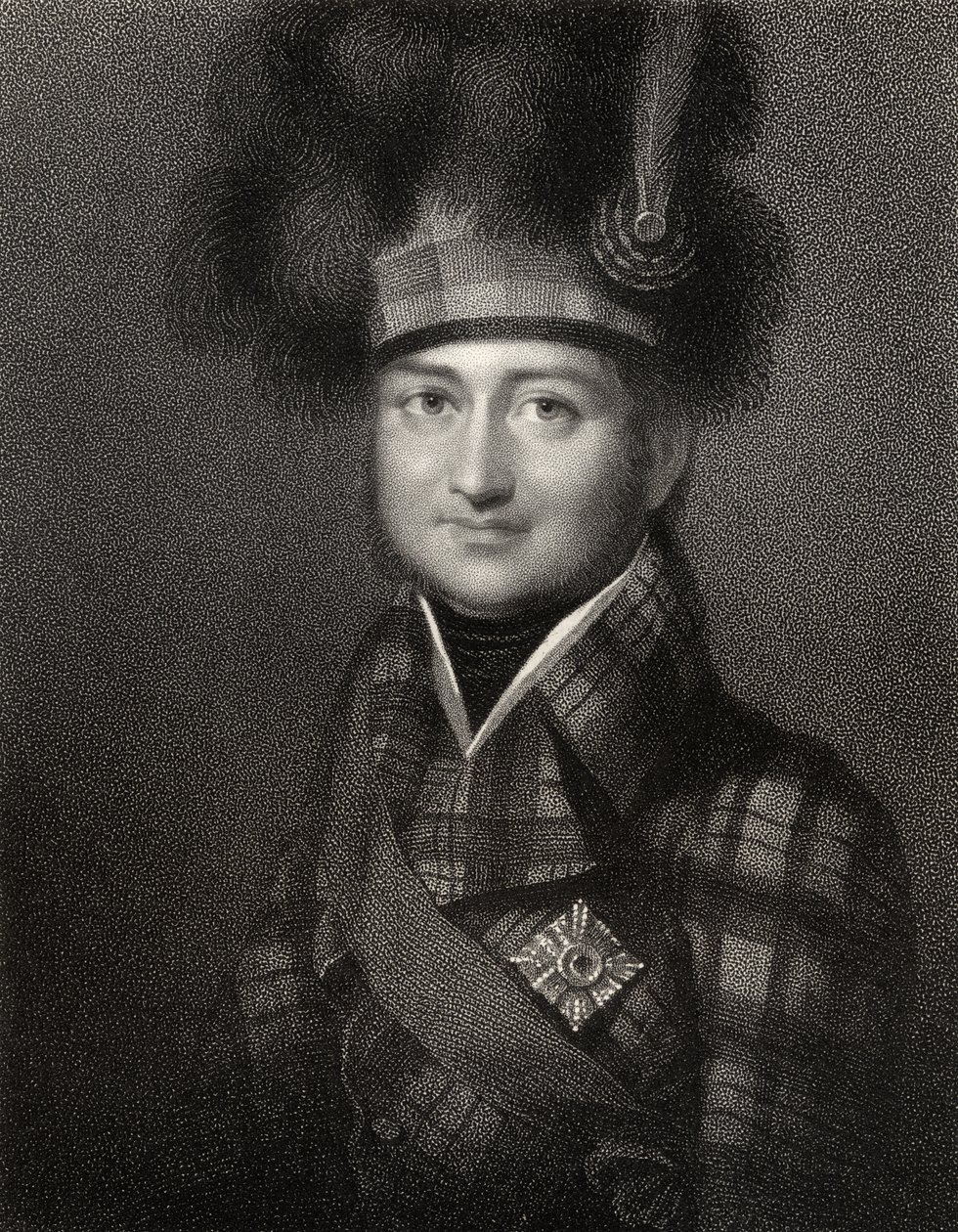 James Duff, 4º Conde de Fife, grabado por W. Holl, de 