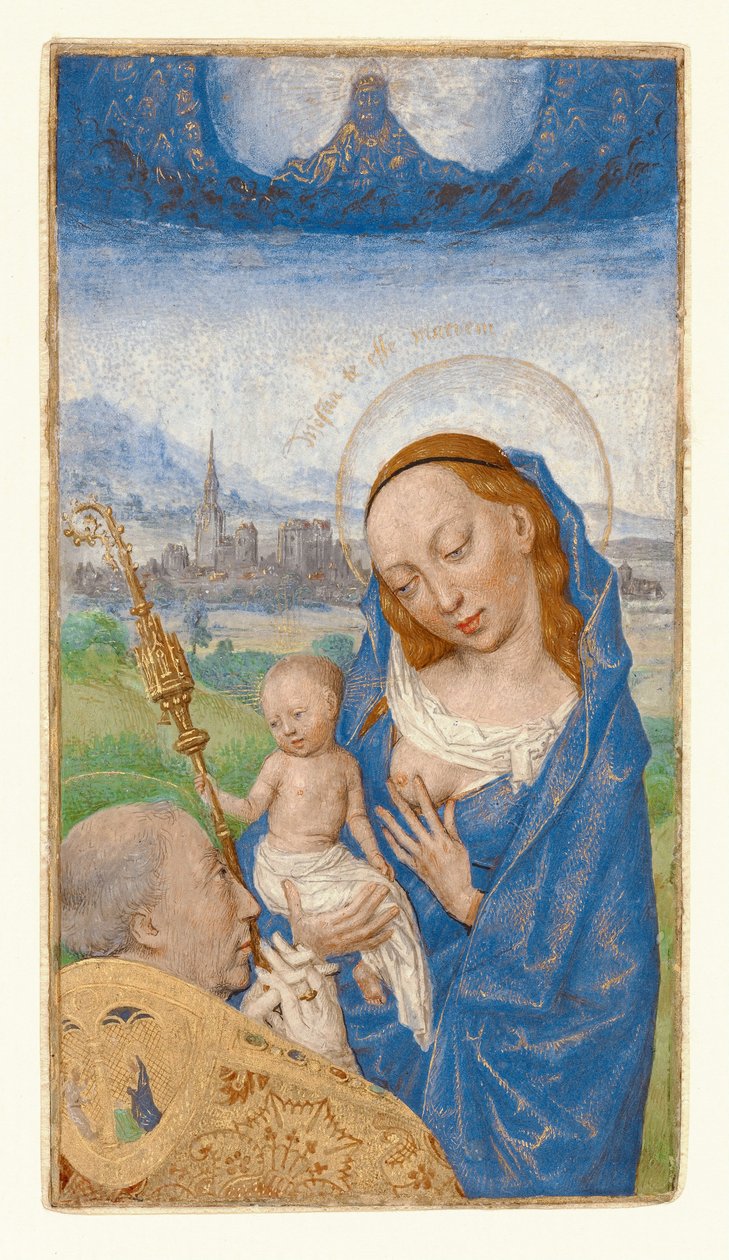 La visión de San Bernardo de la Virgen y el Niño de Simon Marmion
