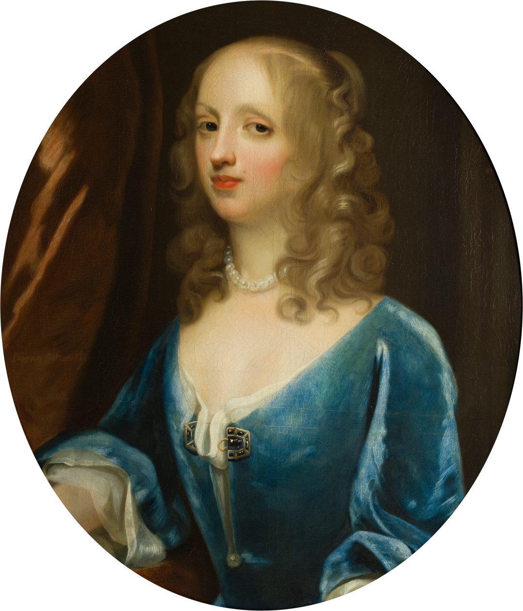 Retrato de Lady Diana Russell (1622-1694), vizcondesa de Newport, c.1660-94 (óleo sobre lienzo) de Simon Peeterz Verelst