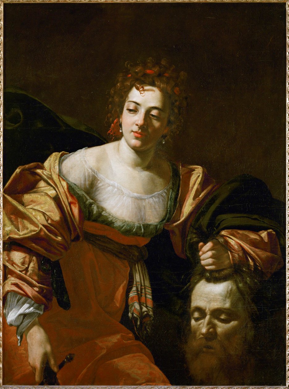 Judith con la cabeza de Holofernes (pintura sobre lienzo) de Simon Vouet