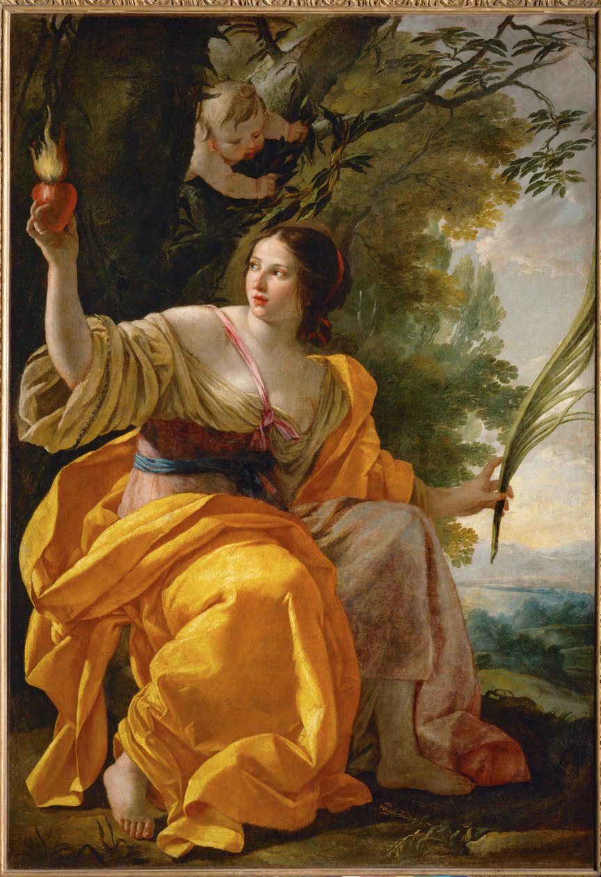 La charite celeste - La caridad celestial ... de Simon Vouet