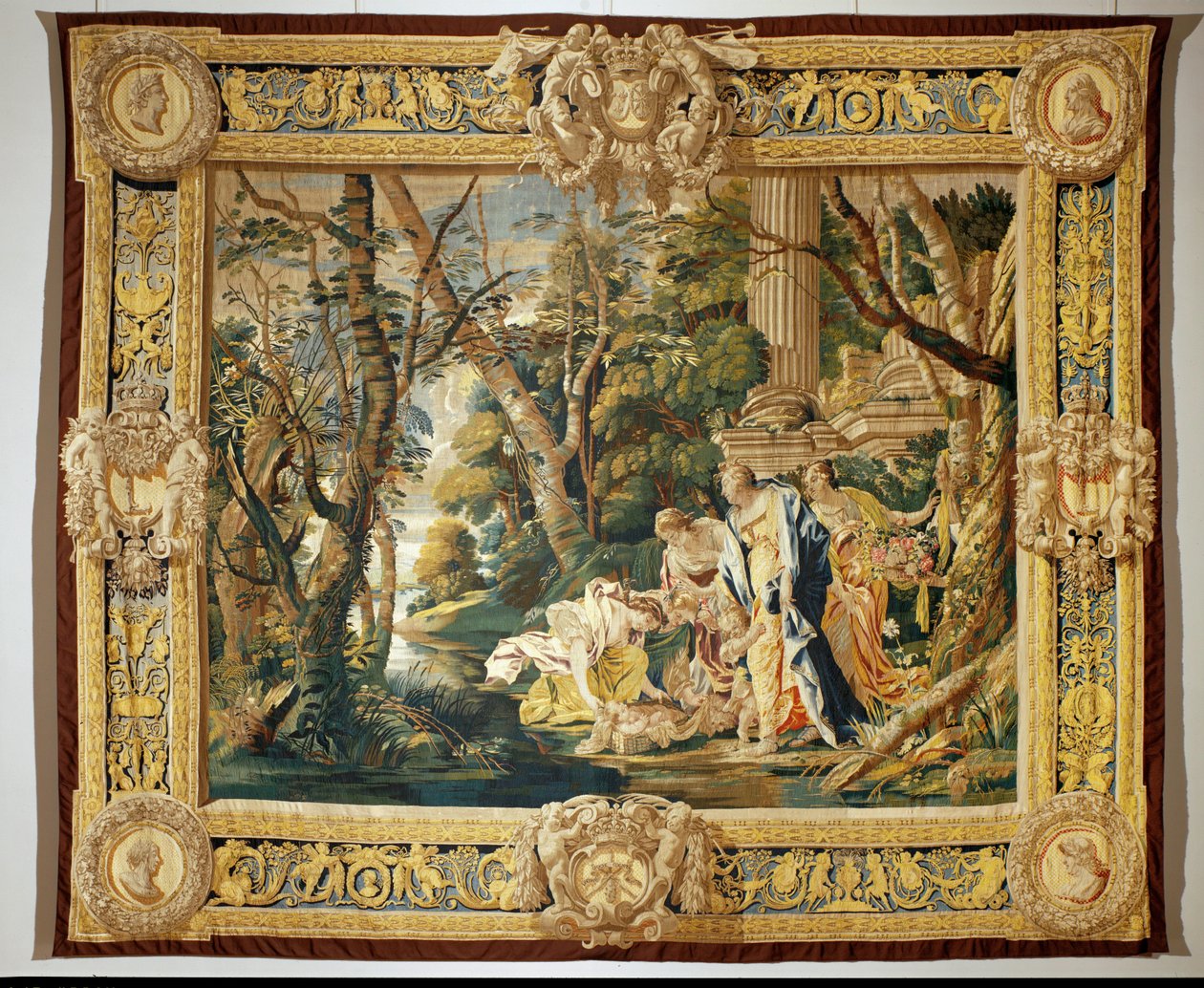 Moisés salvado de las aguas ... de Simon Vouet
