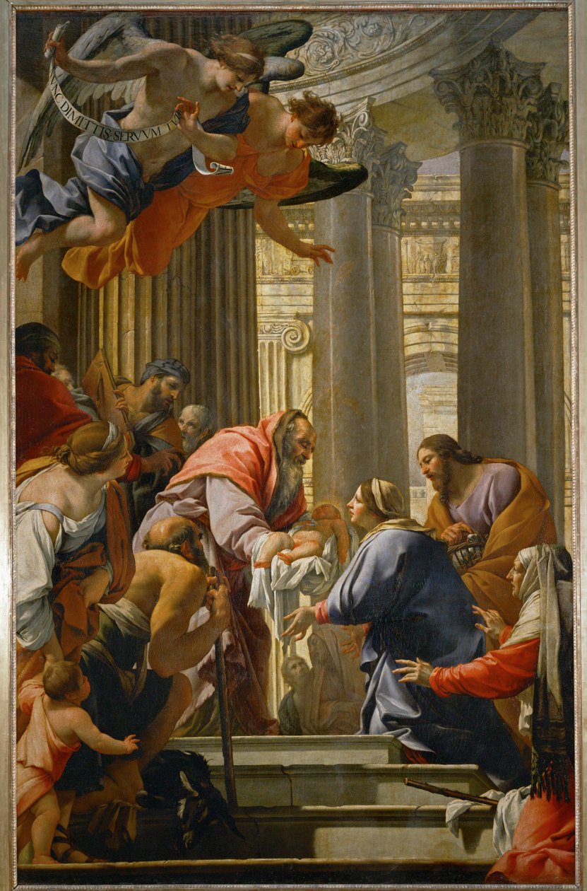 La presentación en el templo de Simon Vouet