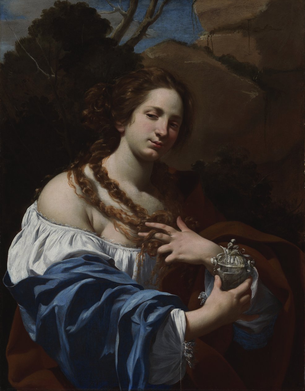 Virginia da Vezzo, la esposa del artista, en el papel de María Magdalena de Simon Vouet