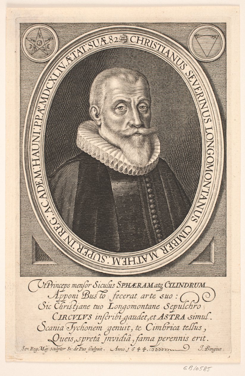Profesor Christen Sørensen Longomontanus de Simon de Pas