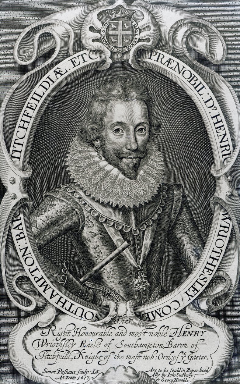 Henry Wriothesley, 3er Conde de Southampton, 1617 de Simon de Passe