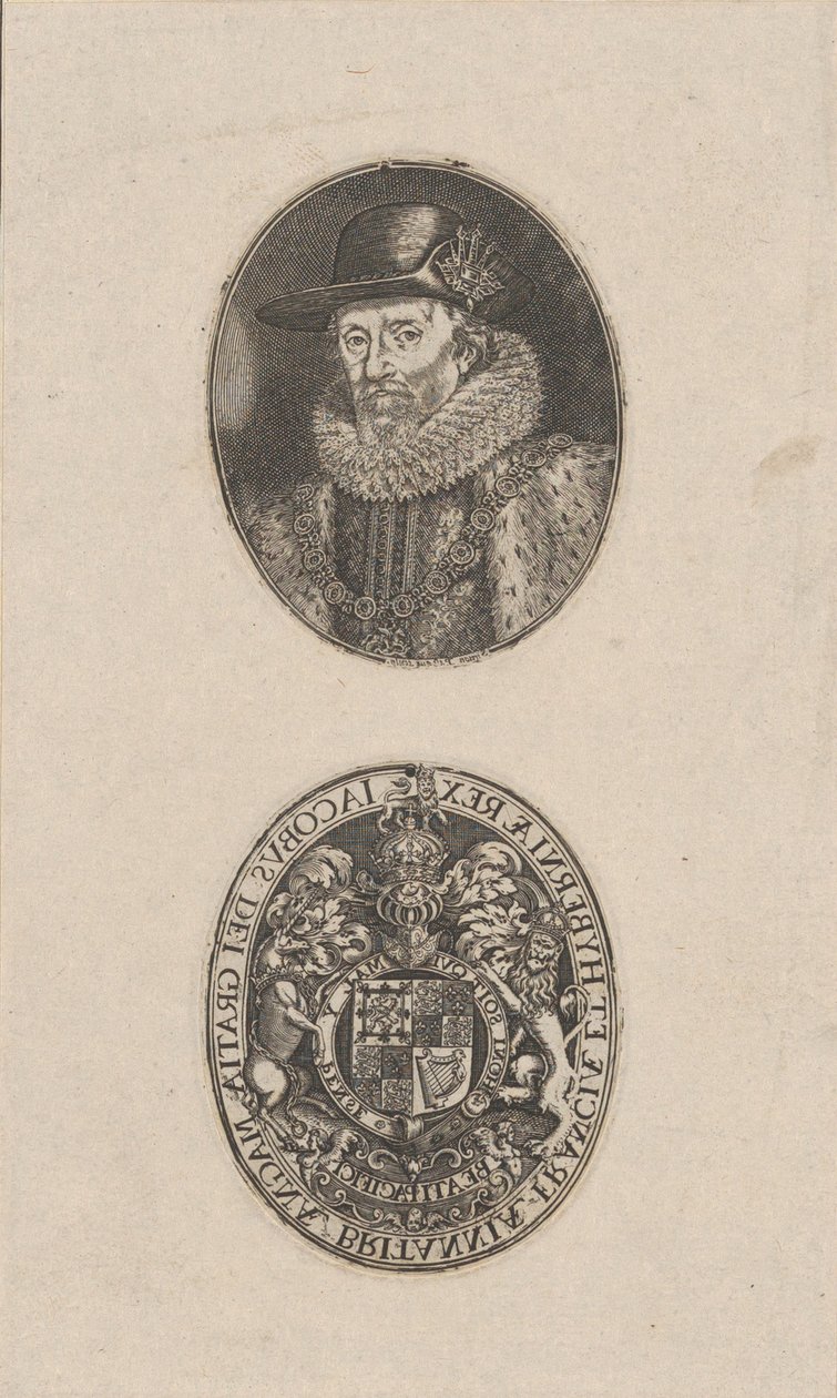 James I, Rey de Inglaterra, ca. 1616 de Simon de Passe