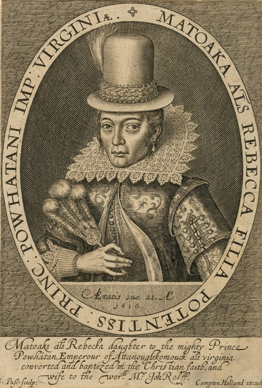 Pocahontas de Simon de Passe