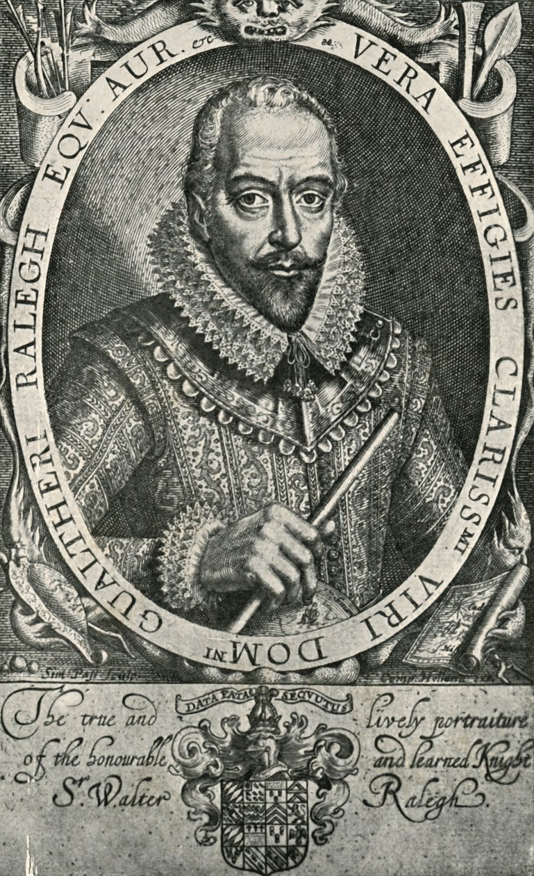 Sir Walter Raleigh, 1906 de Simon de Passe