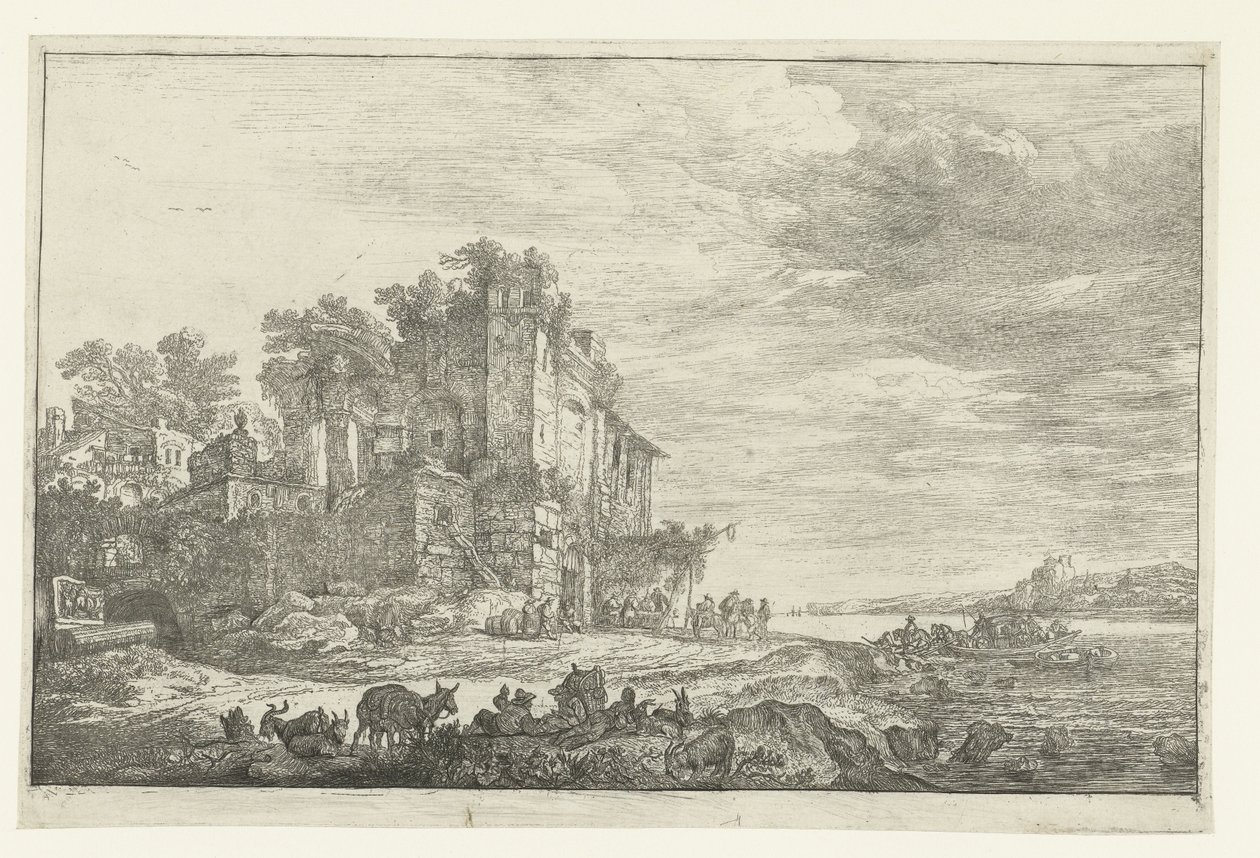 La posada en ruinas de Simon de Vlieger