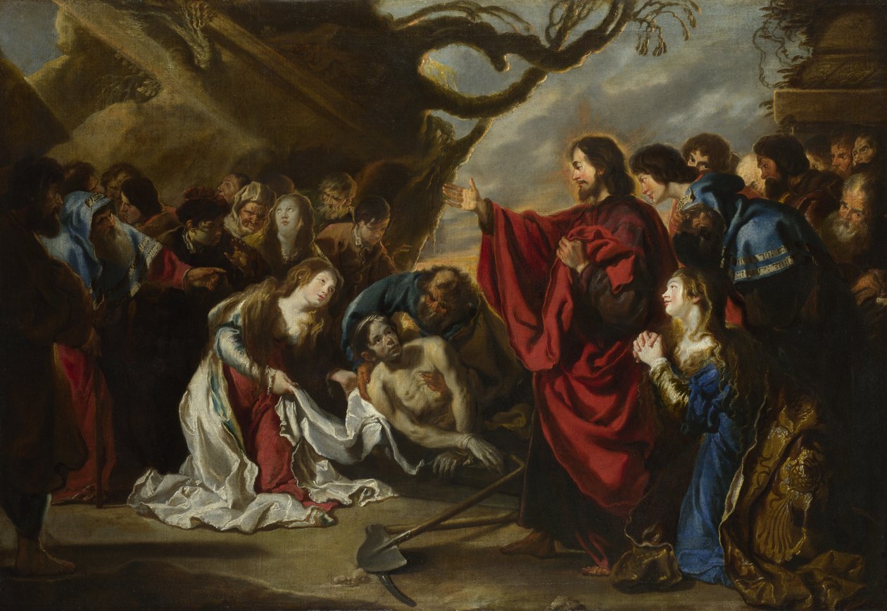 La resurrección de Lázaro de Simon de Vos