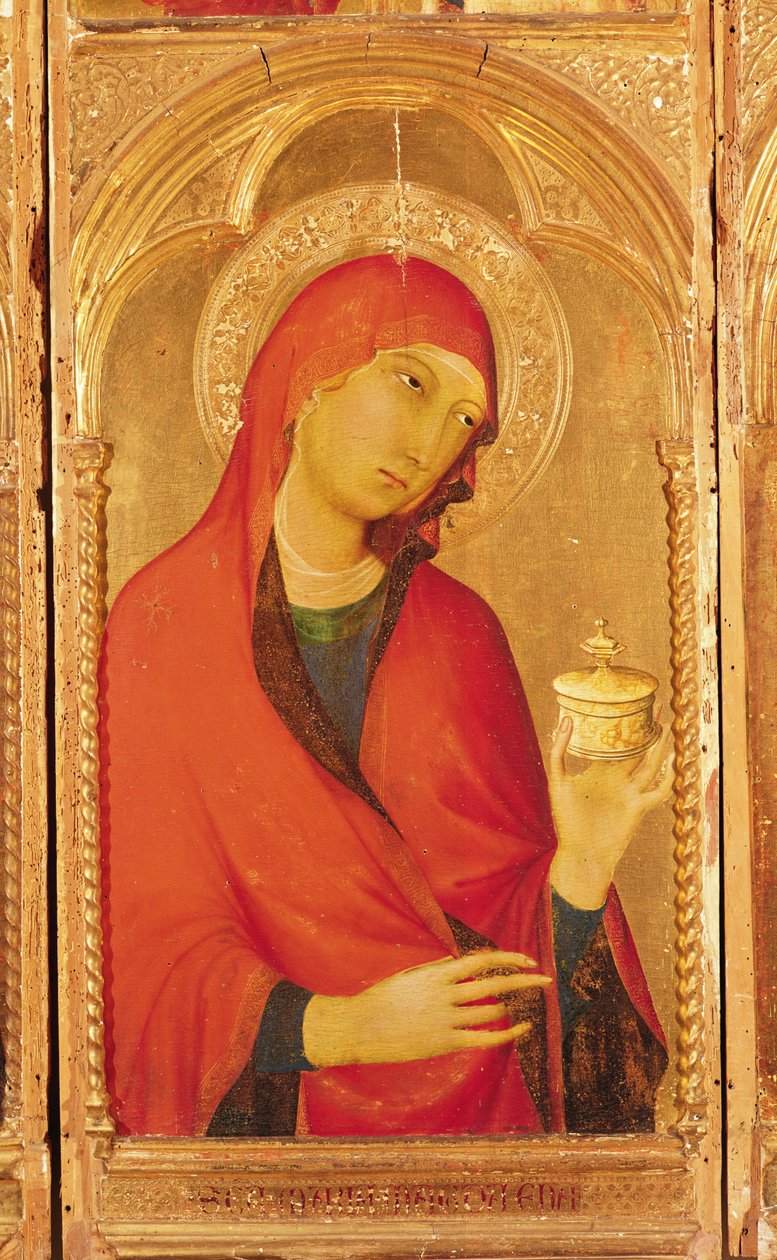 Políptico de Santa Catalina de Alejandría, (detalle) de Simone Martini