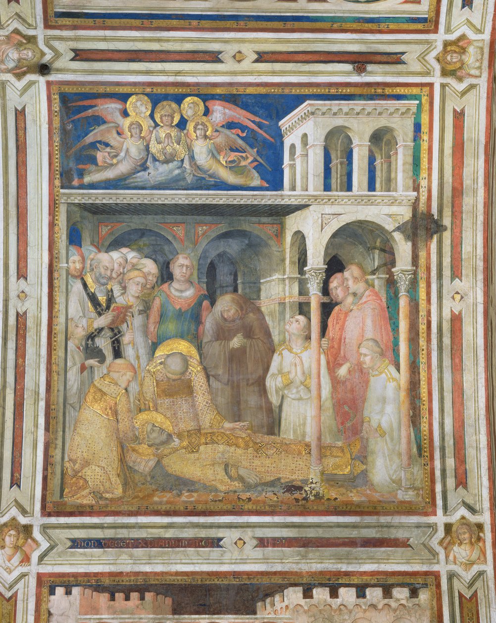 La Muerte de San Martín, de la Vida de San Martín, c.1322-26 de Simone Martini