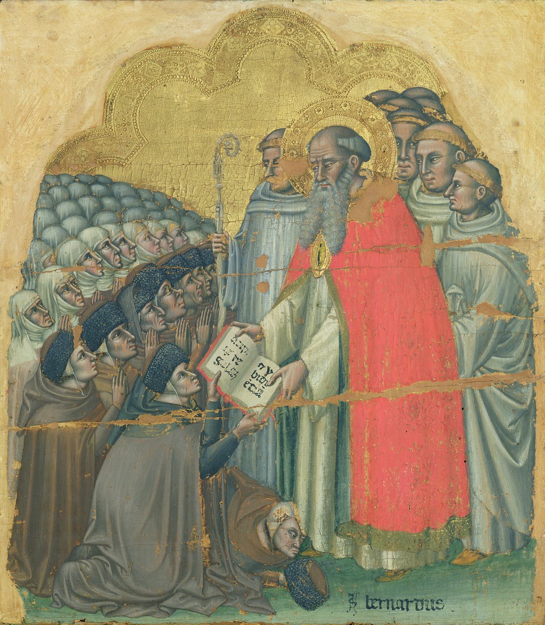 San Bernardo Tolomeo (1272-1348) dando la Regla a su Orden de Simone dei Crocifissi