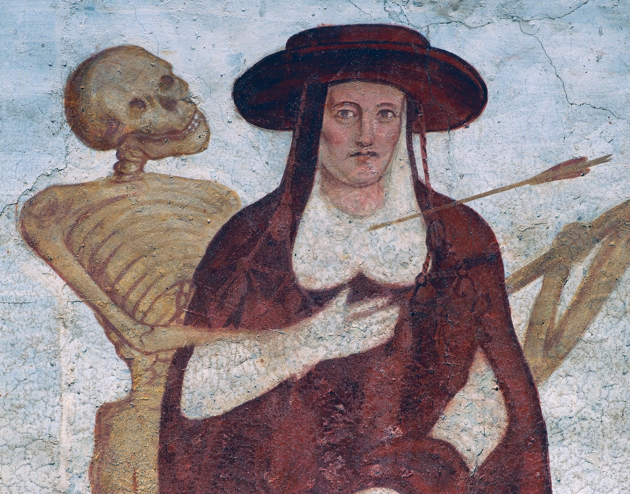 El Cardenal y la Muerte (detalle) de Simone II Baschenis