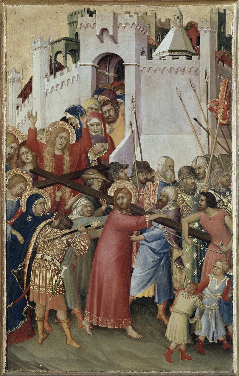 Políptico Orsini: Cristo llevando la cruz de Simone Martini