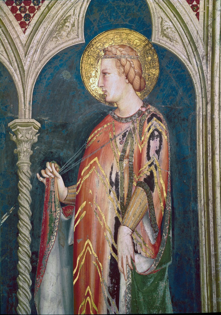 Santa Isabel de Hungría (detalle) de Simone Martini
