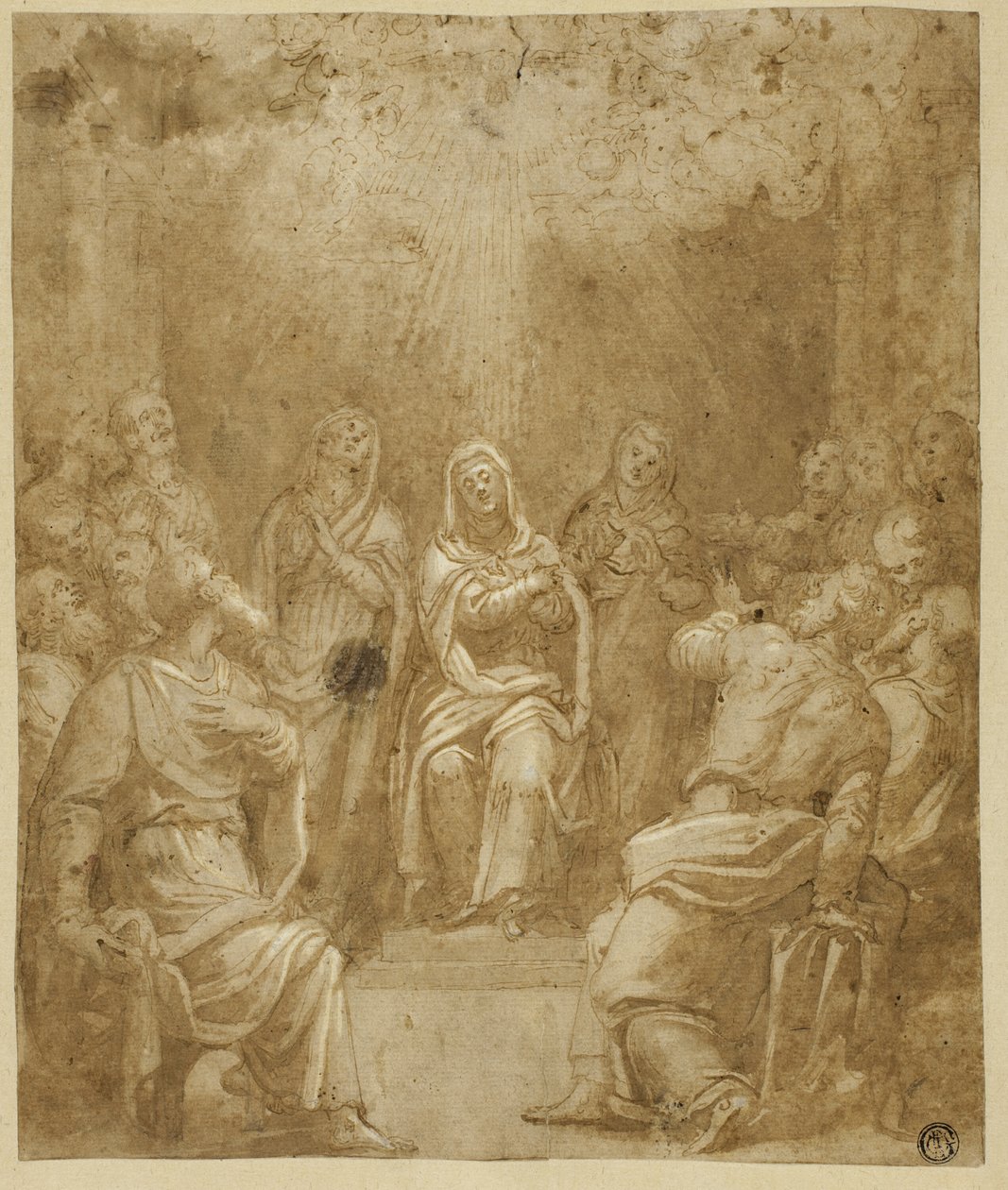 Estudio para Pentecostés de Simone Peterzano