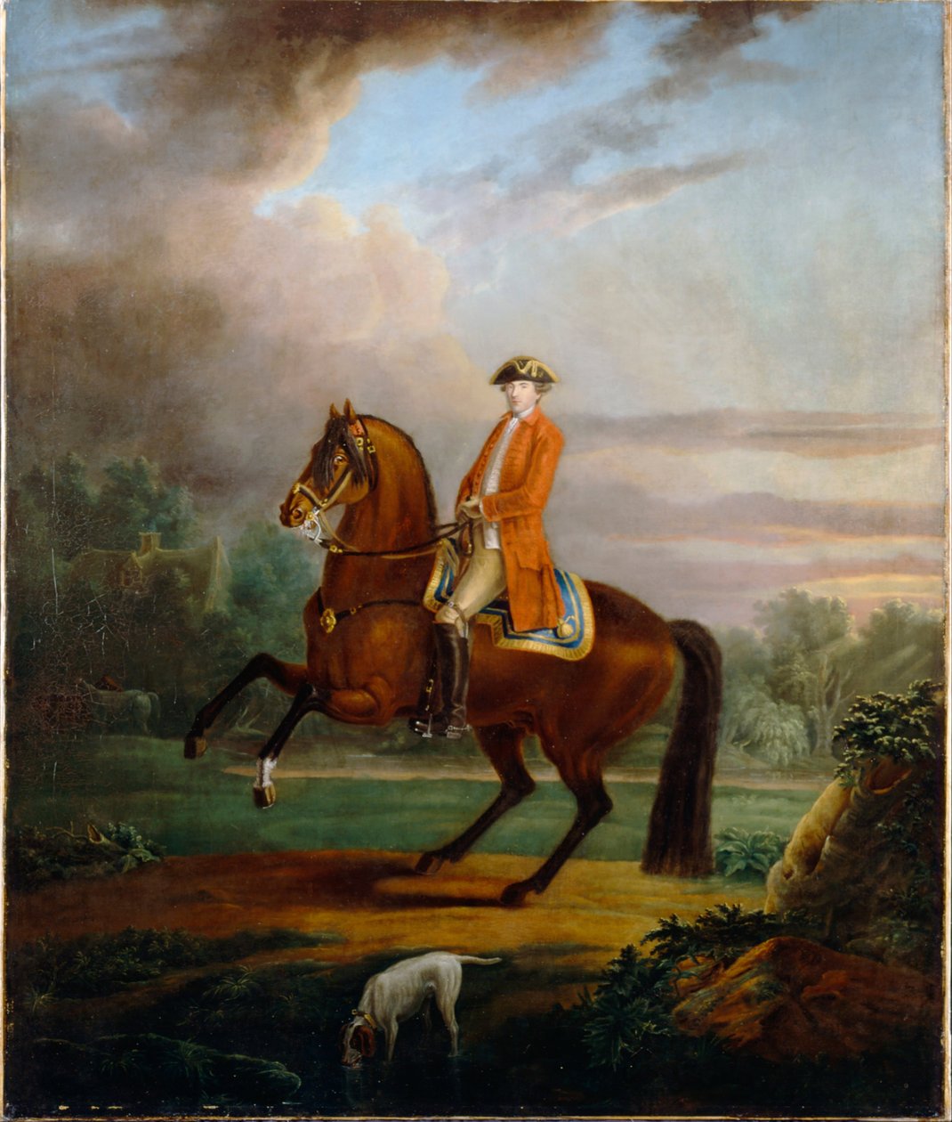 Un hombre, llamado Noel Desenfans a caballo de Sir Peter Francis Bourgeois