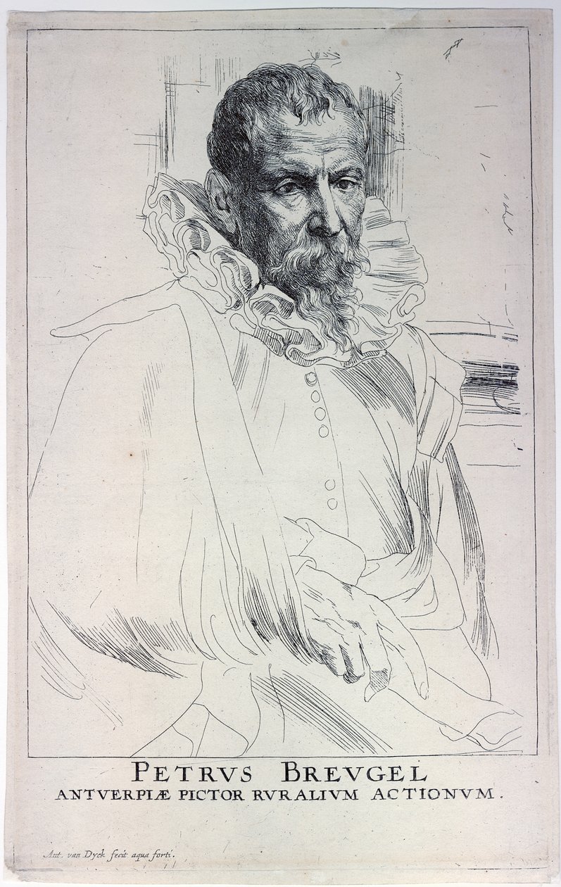 Retrato del artista Jan Brueghel el Joven 1601-1678 de Sir Anthony van Dyck