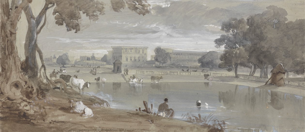 Vista de parte de Chowringhee - Calcuta de Sir Charles D