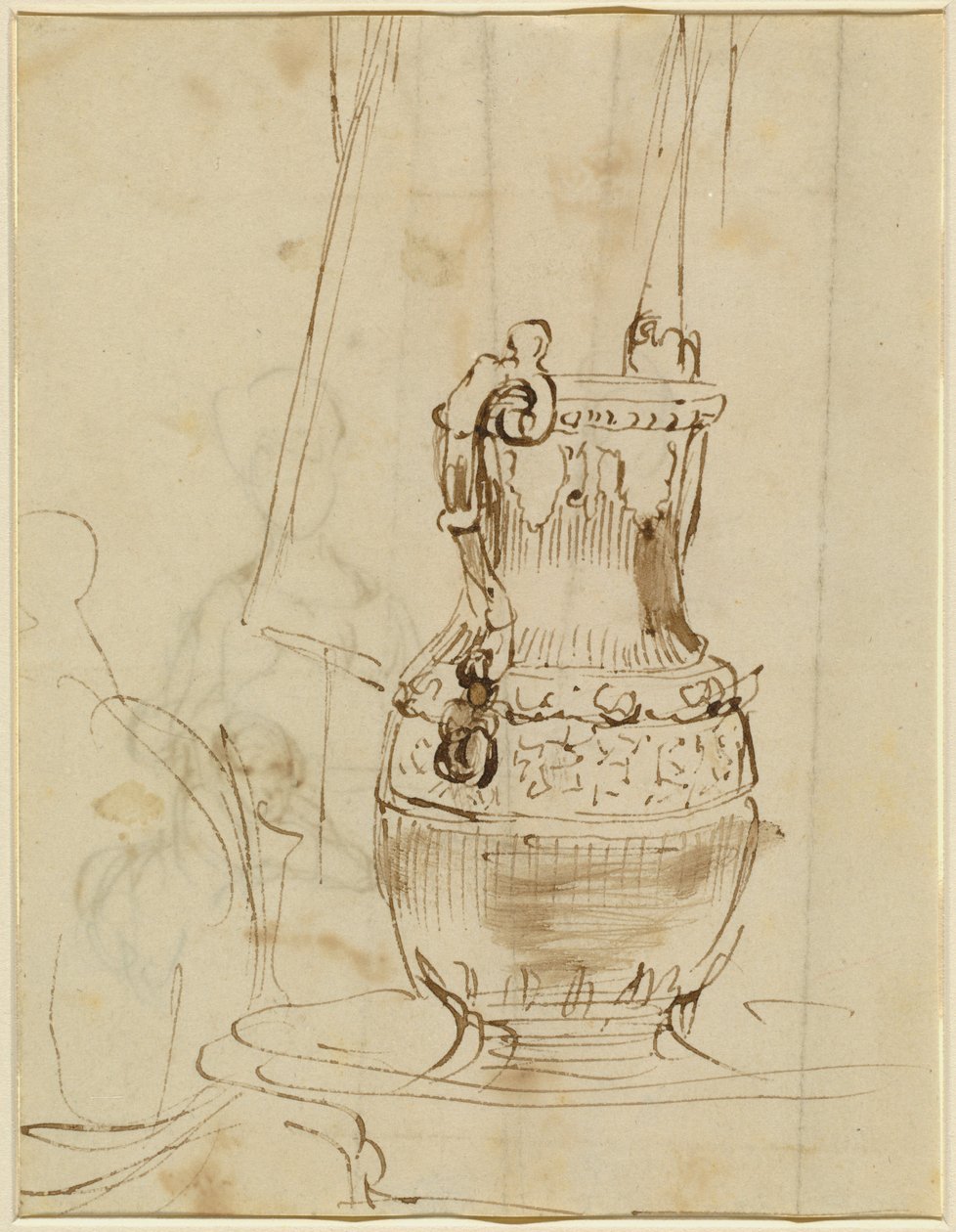 Un jarrón ornamentado [recto] de Sir David Wilkie