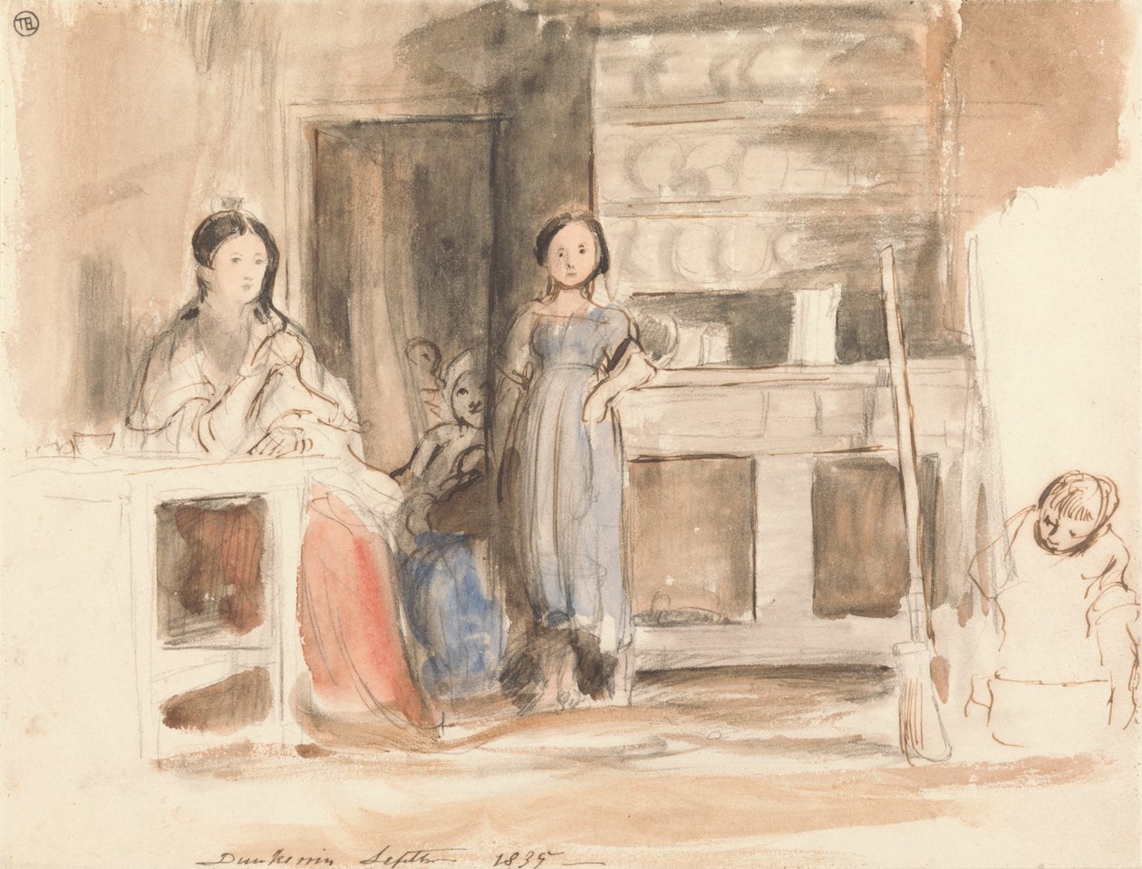 Escena de cocina: Dunkerrin, septiembre de 1835 de Sir David Wilkie