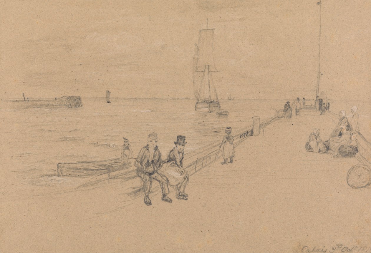 En el muelle de Calais de Sir David Wilkie