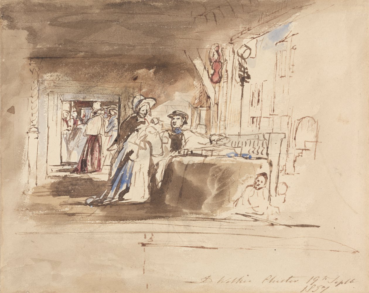 De compras por las calles de Chester de Sir David Wilkie