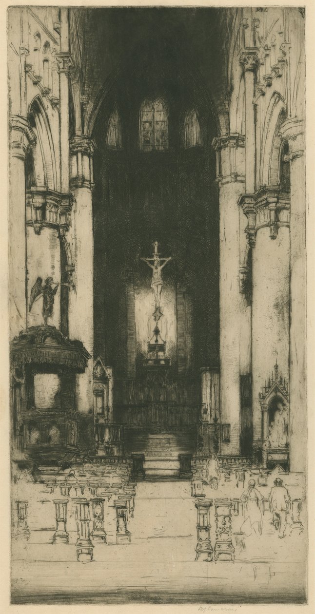 Notre Dame, Dinant [Conjunto belga: nº 8] de Sir David Young Cameron
