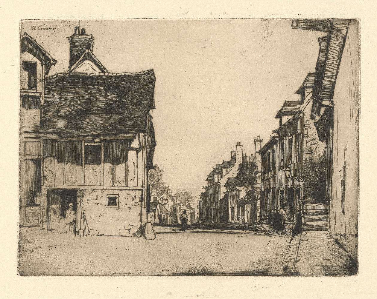 R. 359. El pueblo normando de Sir David Young Cameron