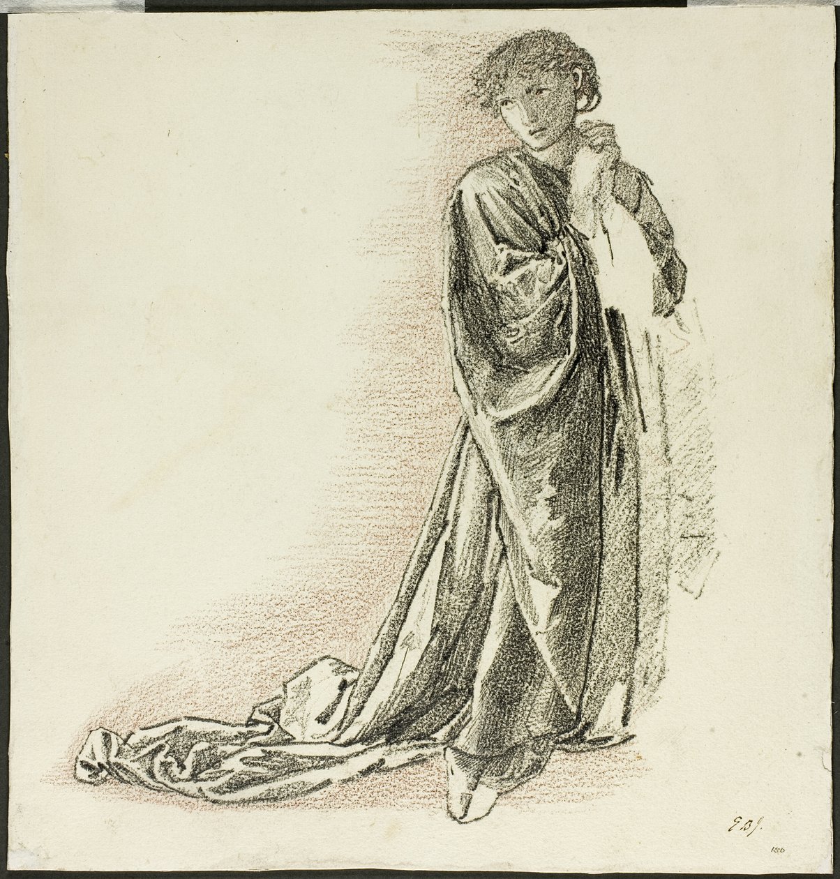 Figura Arrodillada con Manto de Sir Edward Burne Jones