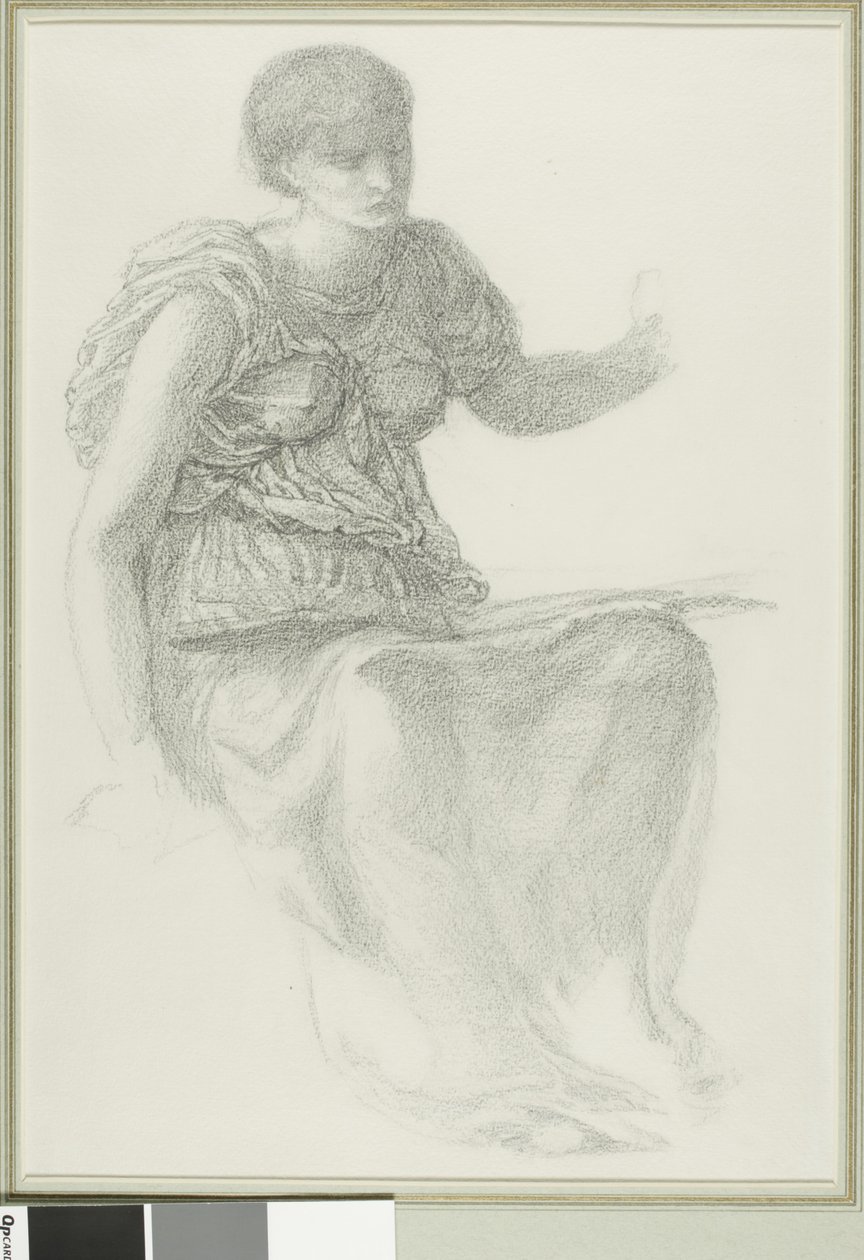 Estudio para una de las Parcas de Sir Edward Burne Jones