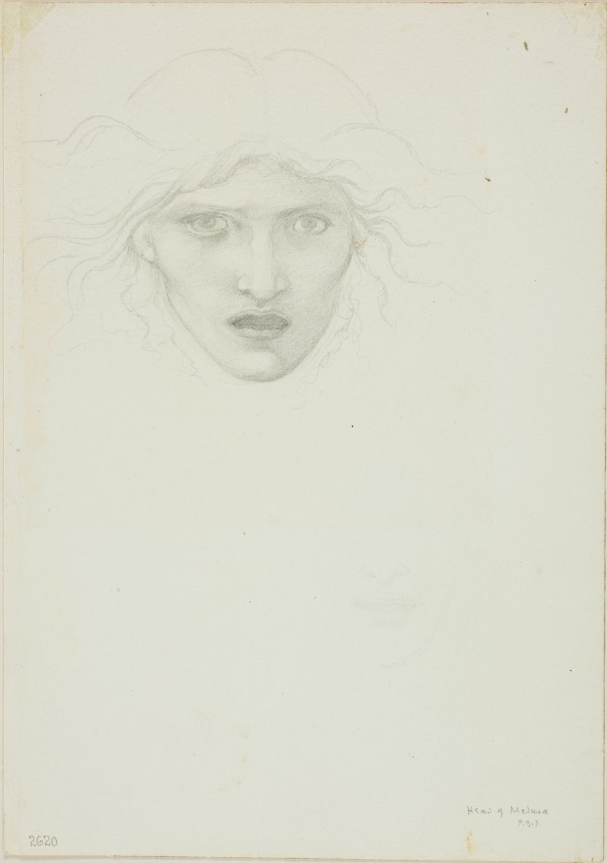 Estudio para Rondanini Medusa de Sir Edward Burne Jones