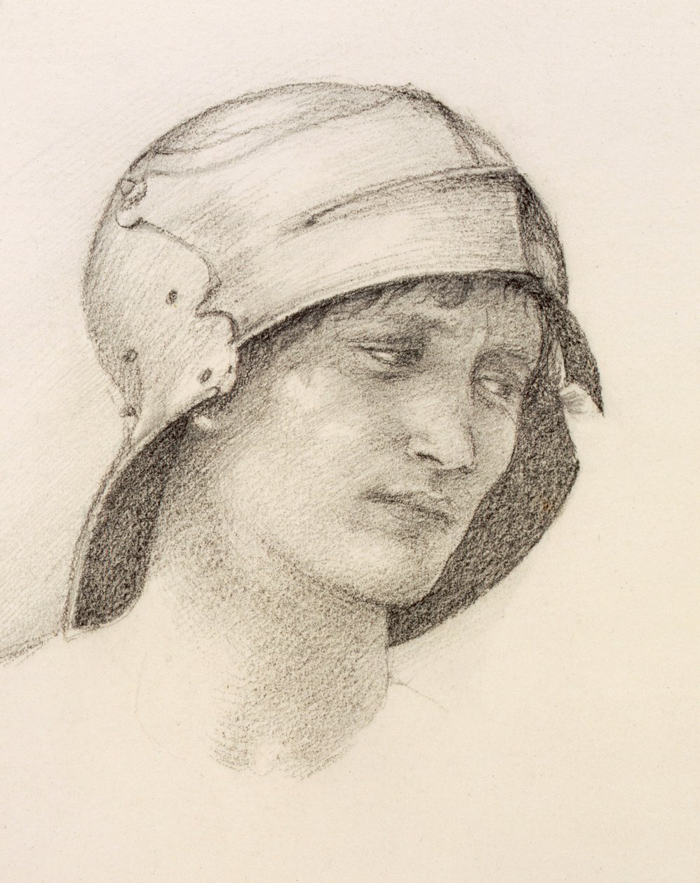 Mujer con sombrero (detalle) de Sir Edward Burne Jones