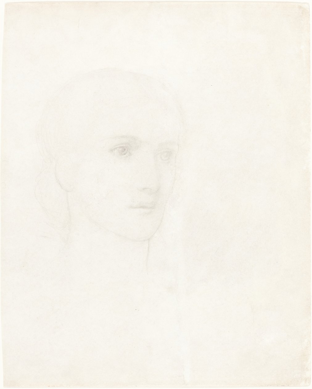 Cabeza de una mujer de Sir Edward Coley Burne Jones