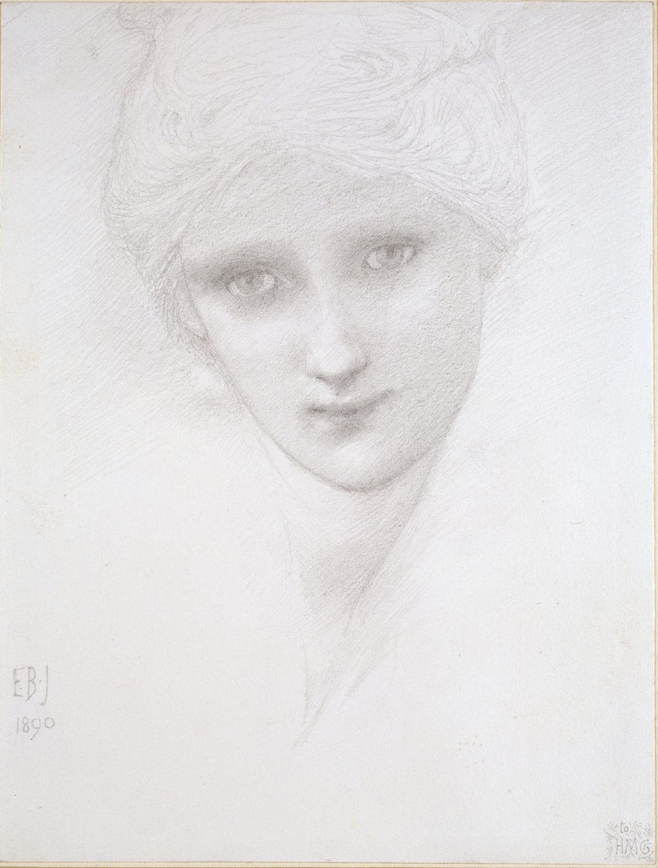 Cabeza de una Mujer, 1890 de Sir Edward Coley Burne Jones