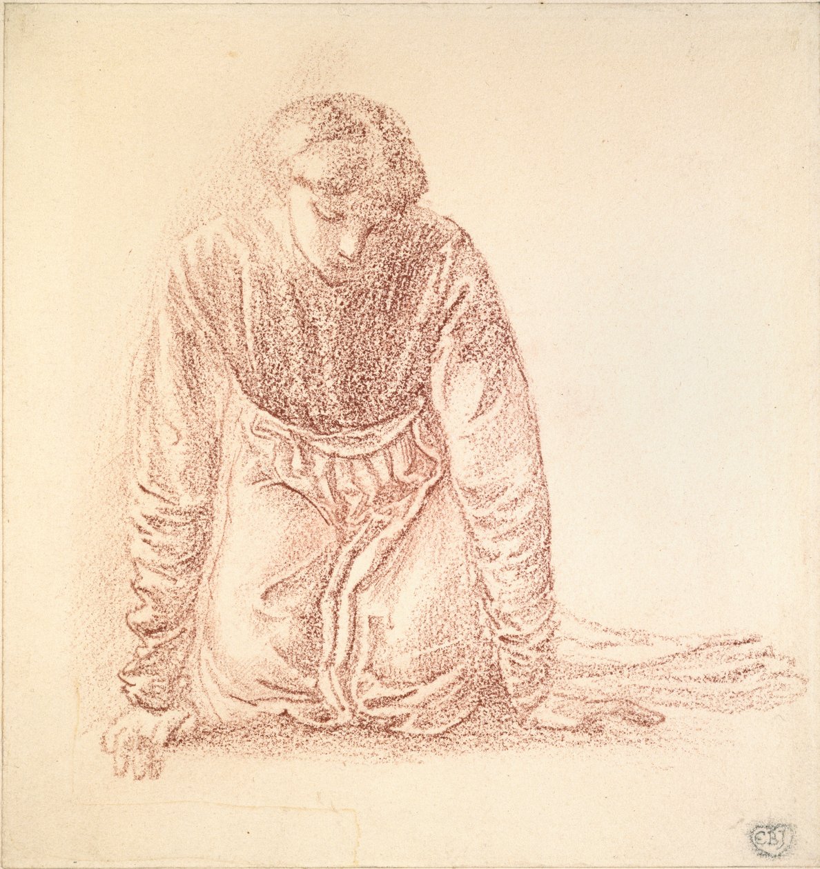 Figura Arrodillada de una Mujer de Sir Edward Coley Burne Jones