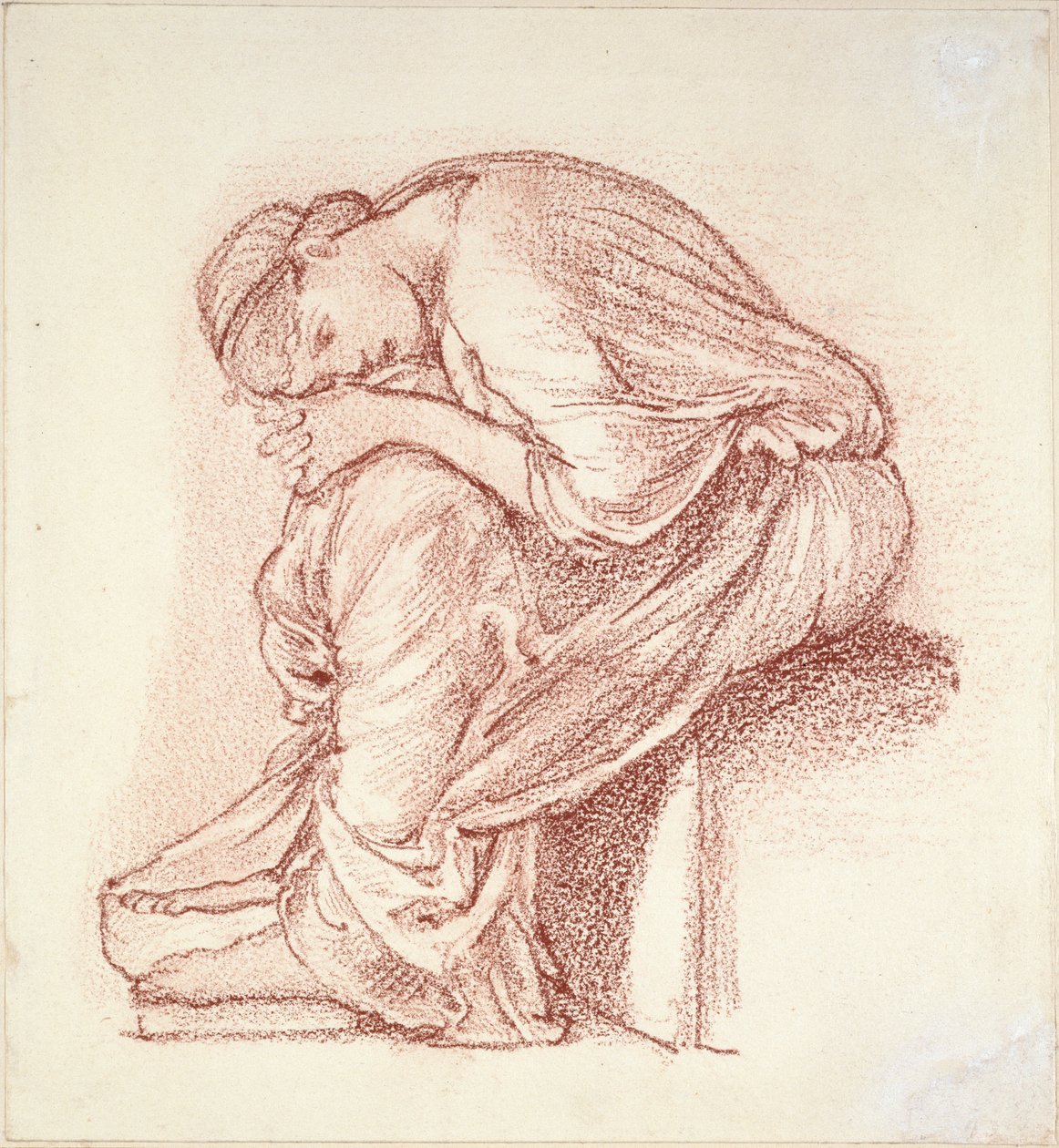 Figura sentada de una mujer, finales del siglo XIX de Sir Edward Coley Burne Jones