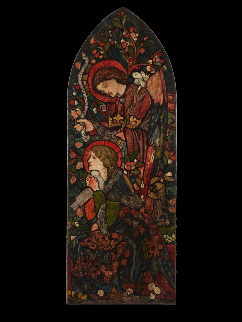 La Anunciación, 1857 de Sir Edward Coley Burne Jones