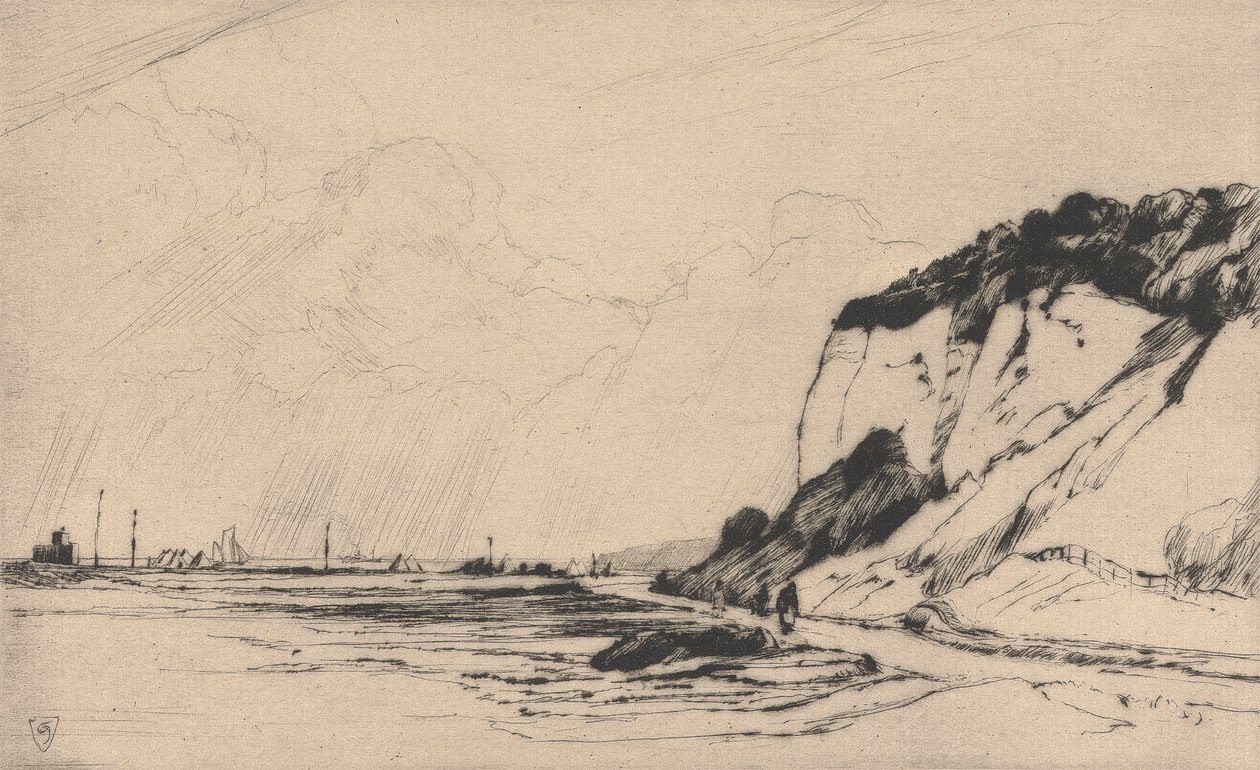 The Coast Road, Kingsdown, nº 2, 1922 de Sir Frank Short