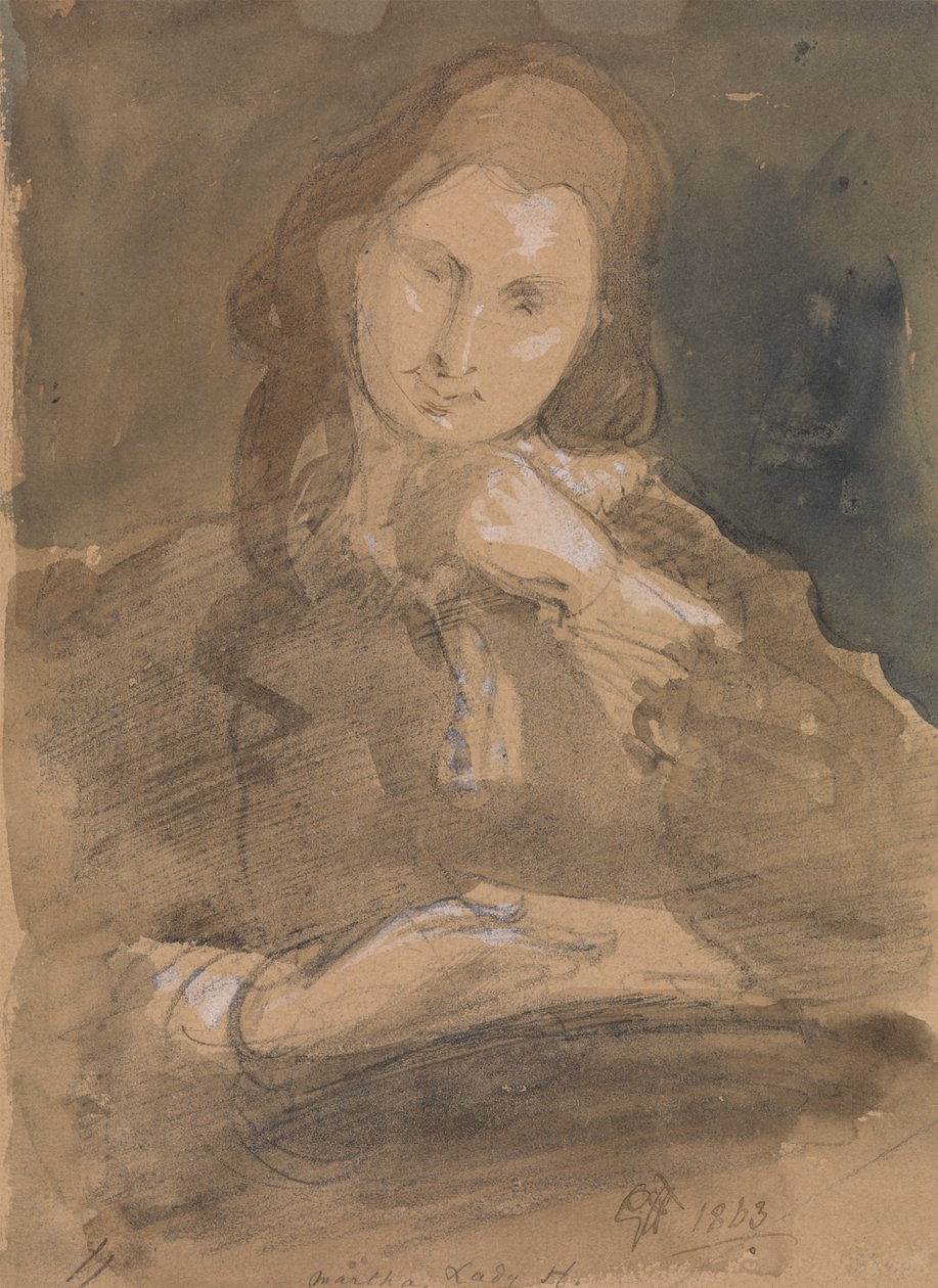Retrato Estudio de Martha, Lady Hayter de Sir George Hayter
