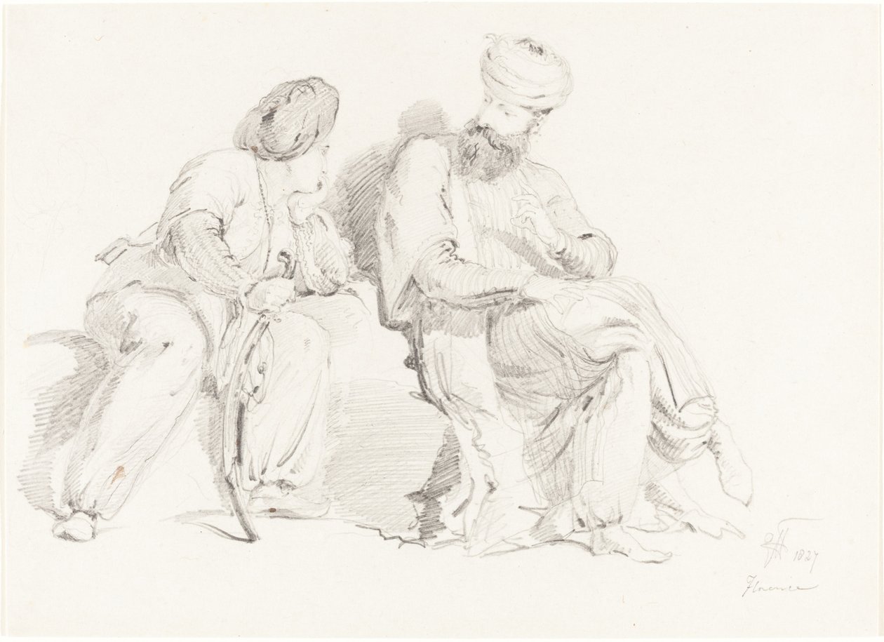 Dos Hombres con Vestimenta Oriental de Sir George Hayter